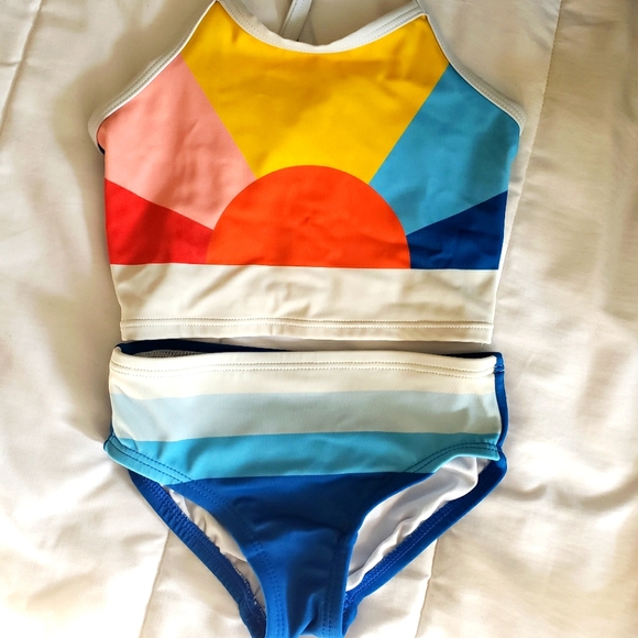Hanna Andersson Other - Hanna Andersson Sun Block Rainbow Tankini Bathing Suit 3T